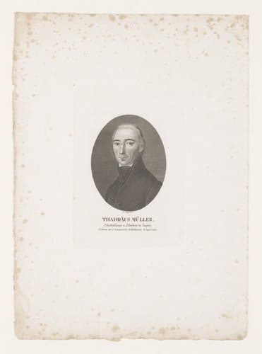 Portret van Thaddäus Müller by Heinrich Meyer