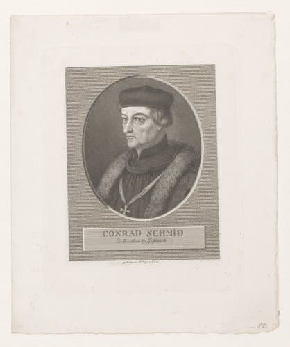 Portret van Conrad Schmid