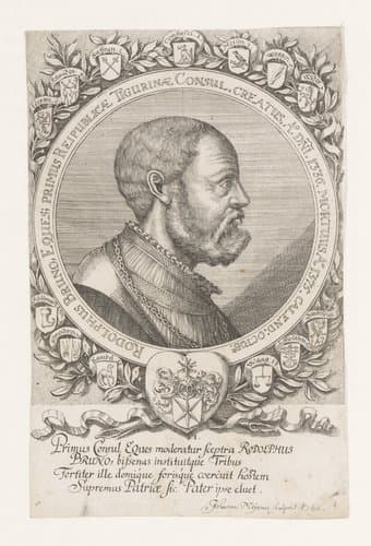Portret van Rudolf Brun by Johannes Meyer (II)