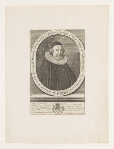 Portret van Johann Heinrich Lavater by Johannes Meyer (II)