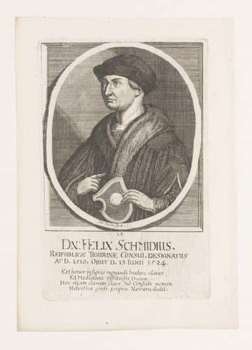Portretten van burgemeesters van Zürich by Johannes Meyer (II)