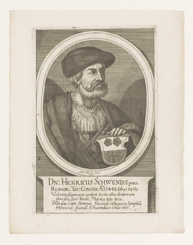 Portretten van burgemeesters van Zürich by Johannes Meyer (II)