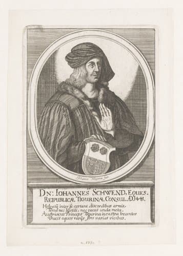 Portretten van burgemeesters van Zürich by Johannes Meyer (II)