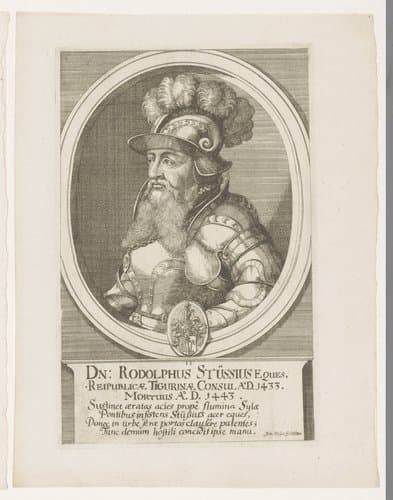 Portret van Rudolph Stüssi