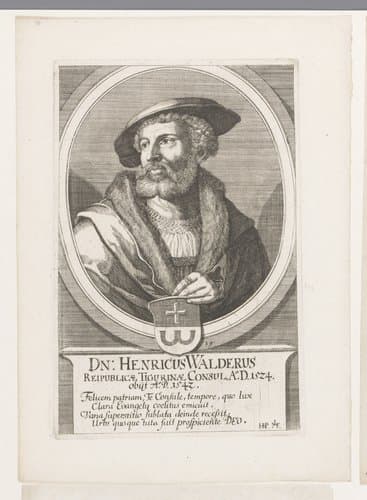Portretten van burgemeesters van Zürich by Johannes Meyer (II)