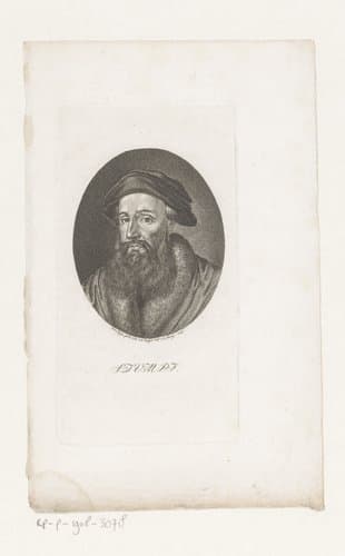 Portret van Johannes Stumpf (I) by Heinrich Merz
