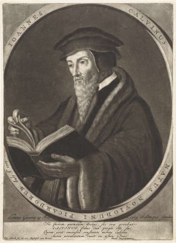 Portret van Johannes Calvijn by Pieter Schenk (I)
