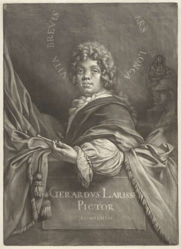 Zelfportret van Gerard de Lairesse als jonge kunstenaar by Gerard de Lairesse