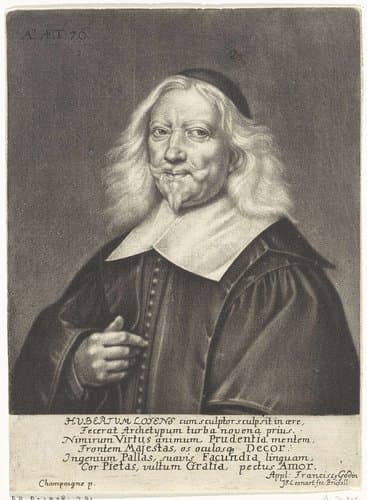 Portret van Hubert Loyens by Johann Friedrich Leonard