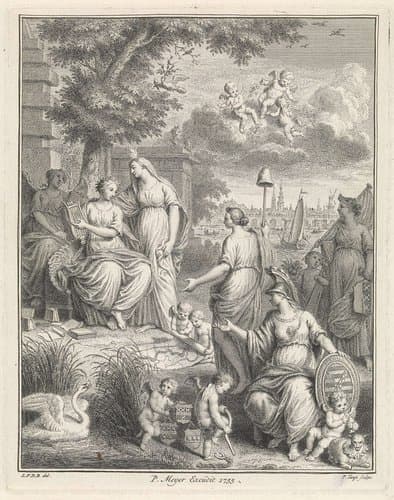 Dichtkunst en Vrijheid en de rivier de Amstel by Pieter Tanjé