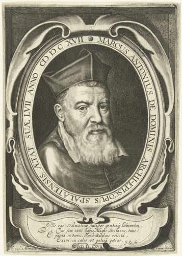 Portret van aartsbisschop Marcus Antonius de Dominis op 57-jarige leeftijd by anonymous