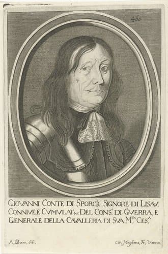 Portret van Johann von Sporck by Cornelis Meyssens