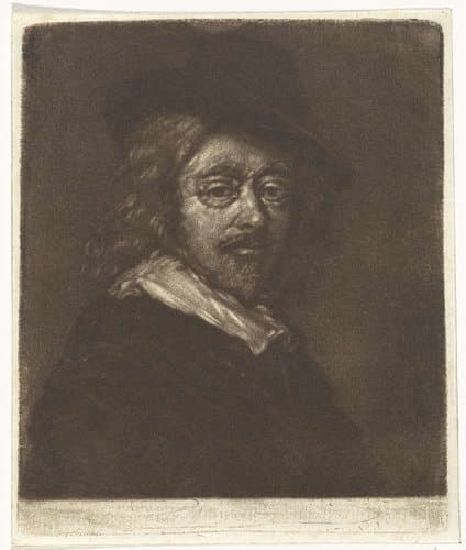 Portret van Frans Hals met een hoed