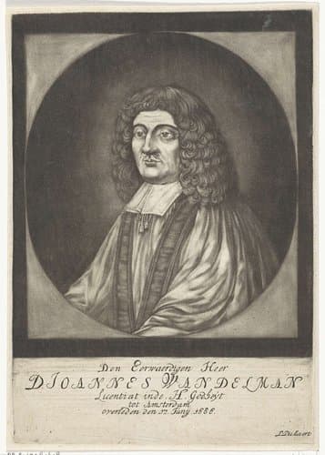 Portret van Joannes Wandelman by Pieter Pickaert