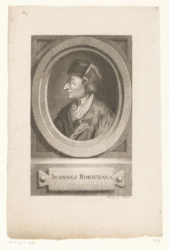 Portret van Jan Rokycana by Jan Balzer