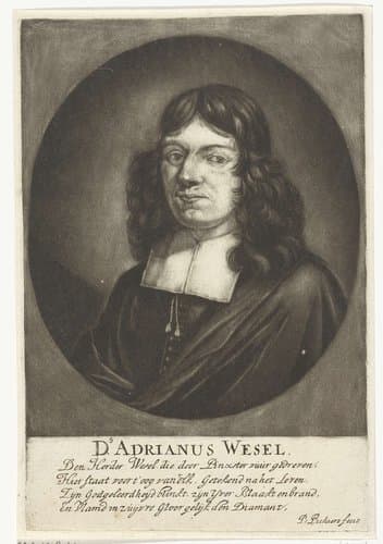 Portret van Adriaan Wesel by Pieter Pickaert