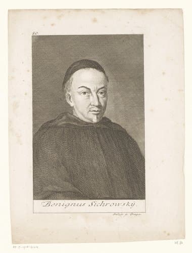 Portret van Benignus Sichrowsky by Jan Balzer