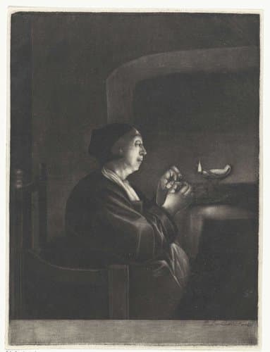 Handwerkende vrouw by Pieter Pickaert