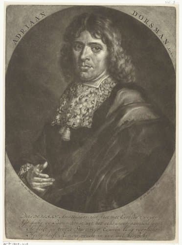 Portret van Adriaan Dortsman by Pieter van der Plas (II)