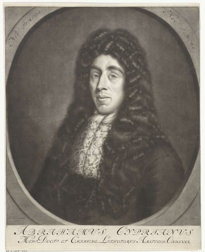 Portret van de arts Abraham Cyprianus