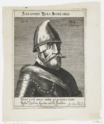 Portret van Johann Ziska by Johann Conrad Klüpfel