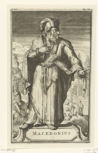 Portret van Macedonius by Romeyn de Hooghe