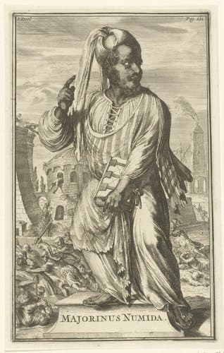 Portret van Majorinus Numida by Romeyn de Hooghe