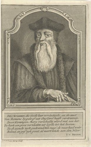 Portret van Thomas Cranmer by Adolf van der Laan
