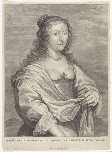 Portret van gravin Maria Margaretha de Berlaymont by Jacob Neefs