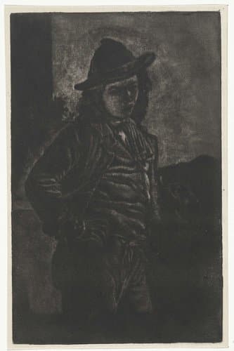 Staande jongen met een fluit by Eberhard Cornelis Rahms