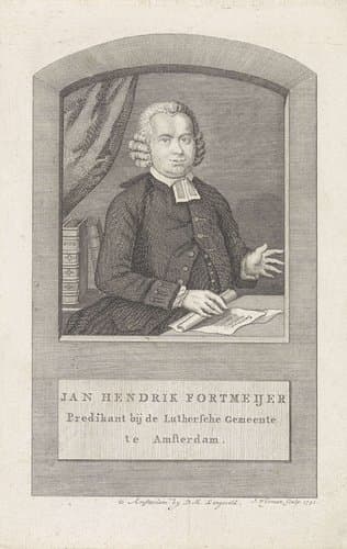 Portret van Jan Hendrik Fortmeijer by Jacobus Wijsman