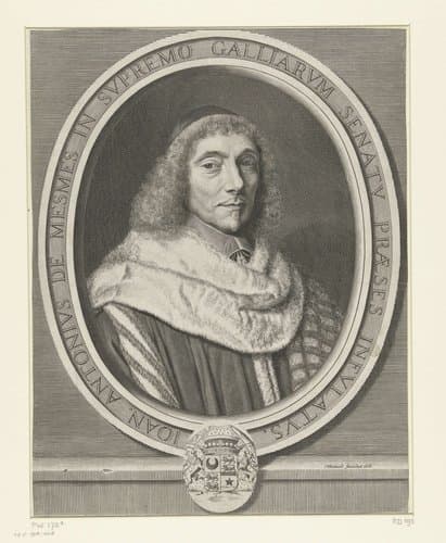 Portret van Jean Antoine de Mesmes by Robert Nanteuil