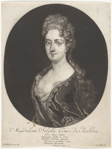 Portret van Magdalena Sibylla von Neitschütz by Pieter Schenk (I)