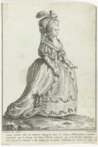 Jeune Actrice, vêtu du Costume Espagnol (...)