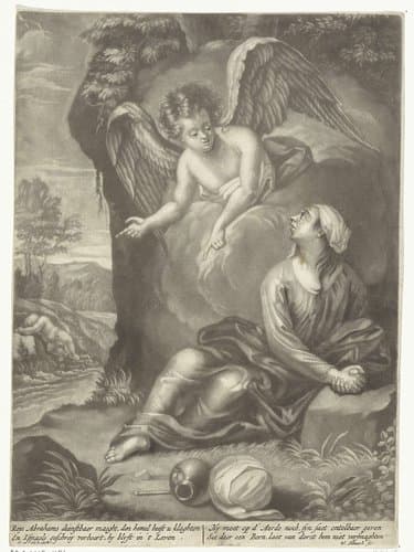Hagar en Ismaël in de wildernis