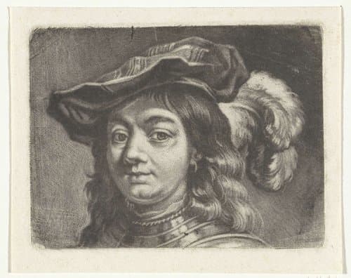 Portret van een man met een muts by Godfried Schalcken