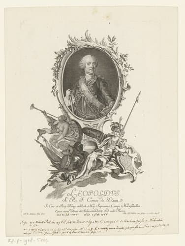 Portret van Leopold Joseph von Daun by Johann Esaias Nilson