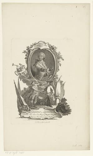 Portret van Gideon Ernst von Laudon by Johann Esaias Nilson