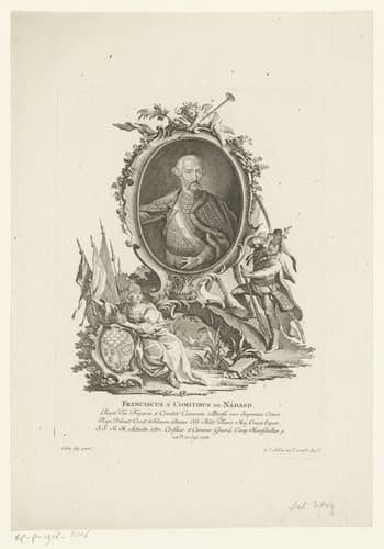 Portret van Franz Leopold von Nádasdy by Johann Esaias Nilson