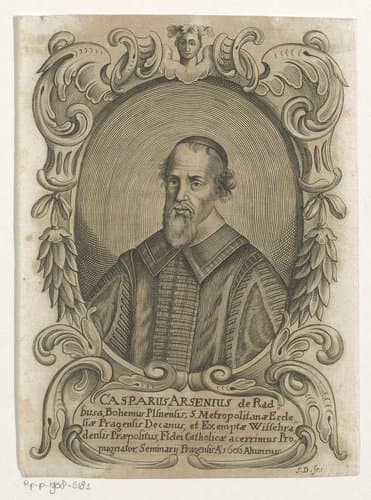 Portret van Caspar Arsenius by Johann Caspar Dooms