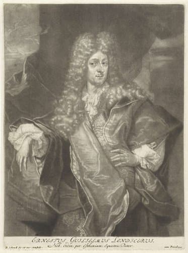 Portret van Ernst Wilhelm Londicer by Pieter Schenk (I)