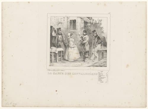 La carte des convalescents by Nicolas Toussaint Charlet