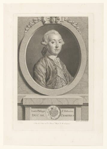 Portret van Lodewijk Filips II van Orléans by Justus Chevillet