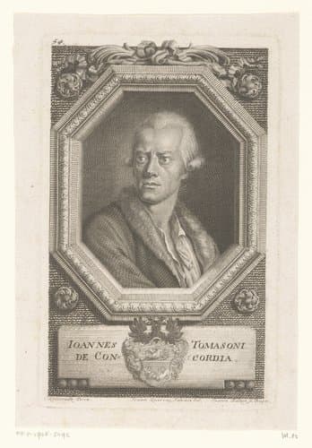 Portret van Johannes Tomasoni de Concordia by Jan Balzer