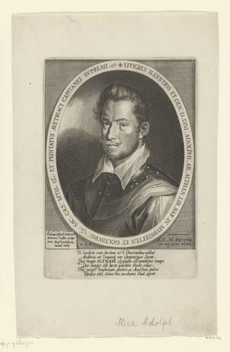 Portret van Michael Adolf von Althann by Lucas Kilian