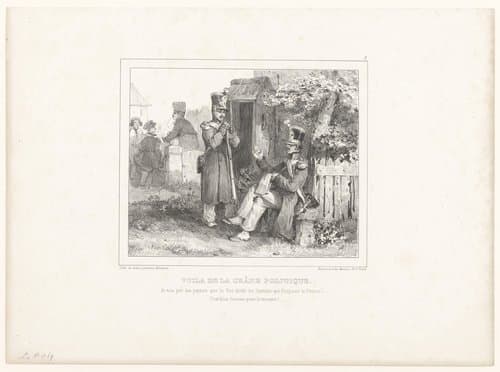 Soldaat leest de krant voor by Nicolas Toussaint Charlet