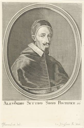 Portret van paus Alexander VII by Cornelis Meyssens