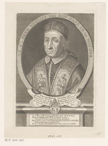 Portret van Benedictus XIII by Étienne Desrochers