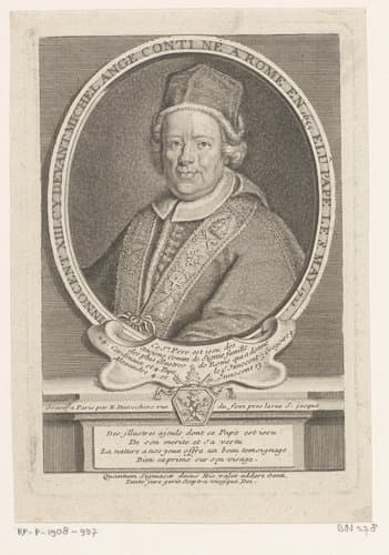 Portret van Innocentius XIII by Étienne Desrochers