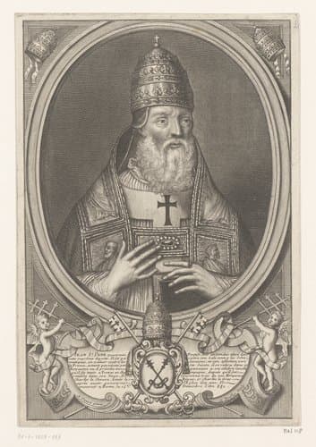 Portret van paus Johannes VIII by Claude Duflos
